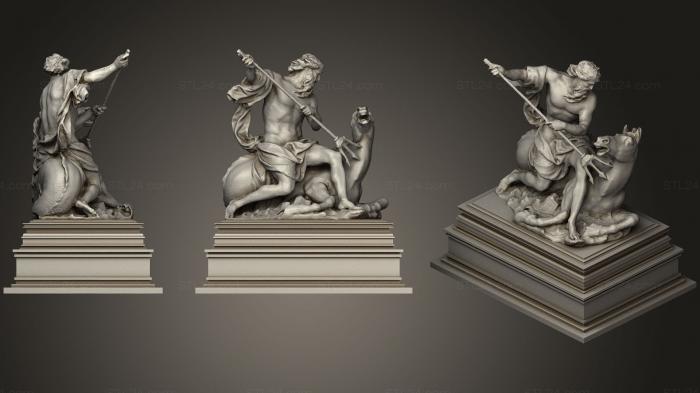 Статуи античные и исторические (Статуя 99, STKA_1550) 3D модель для ЧПУ станка
